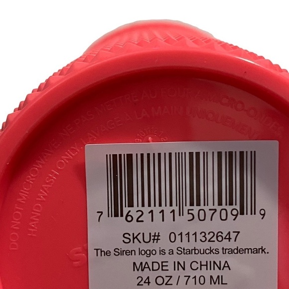 Starbucks Summer 2022 Bling Studded Dragon Fruit Venti 24 oz Tumbler - Picture 7 of 7